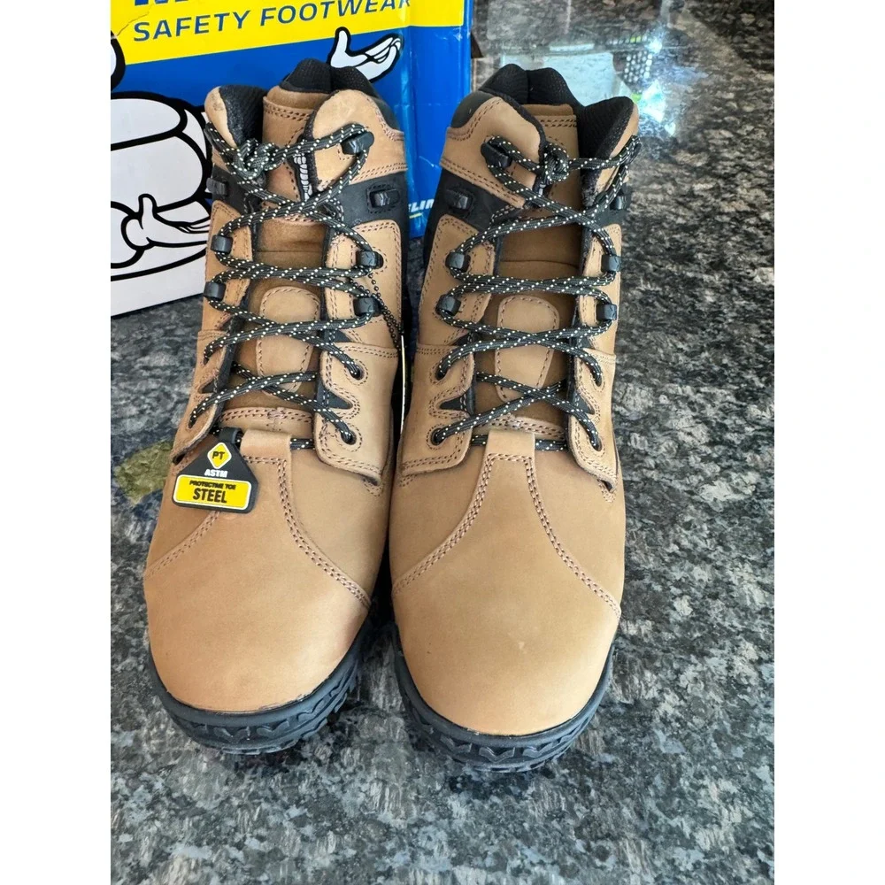 Caterpillar XPX763 Mens Brown Leather Steel Toe Work‎ Boots Size 13M ASTM Rated